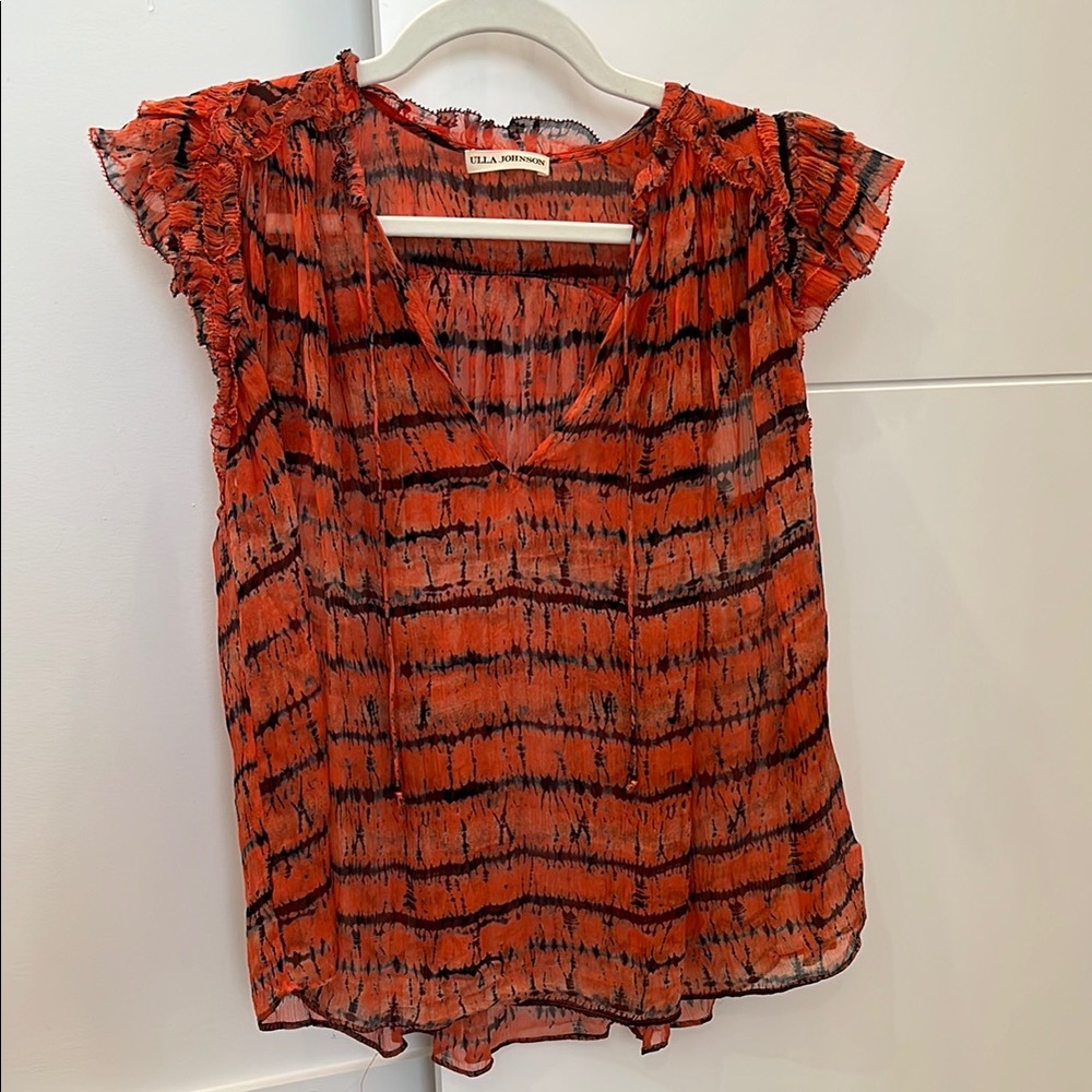 Ulla Johnson’s Women's Orange and Black Top